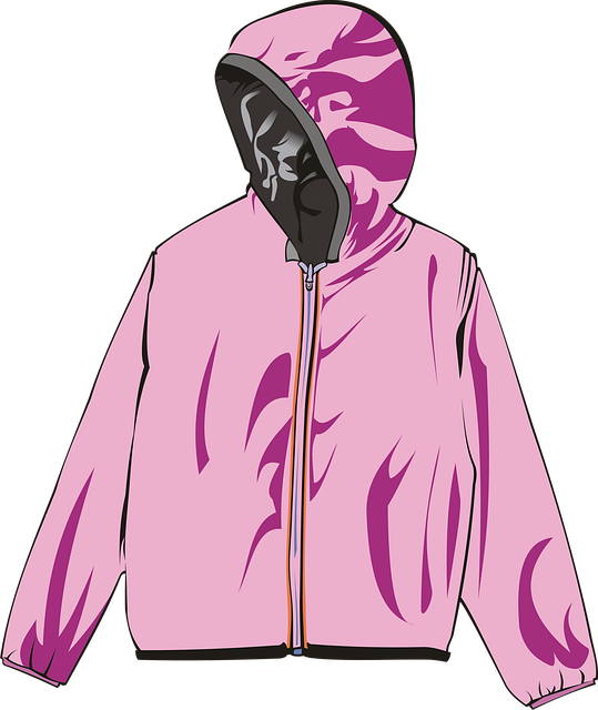 Krásná růžová parka.